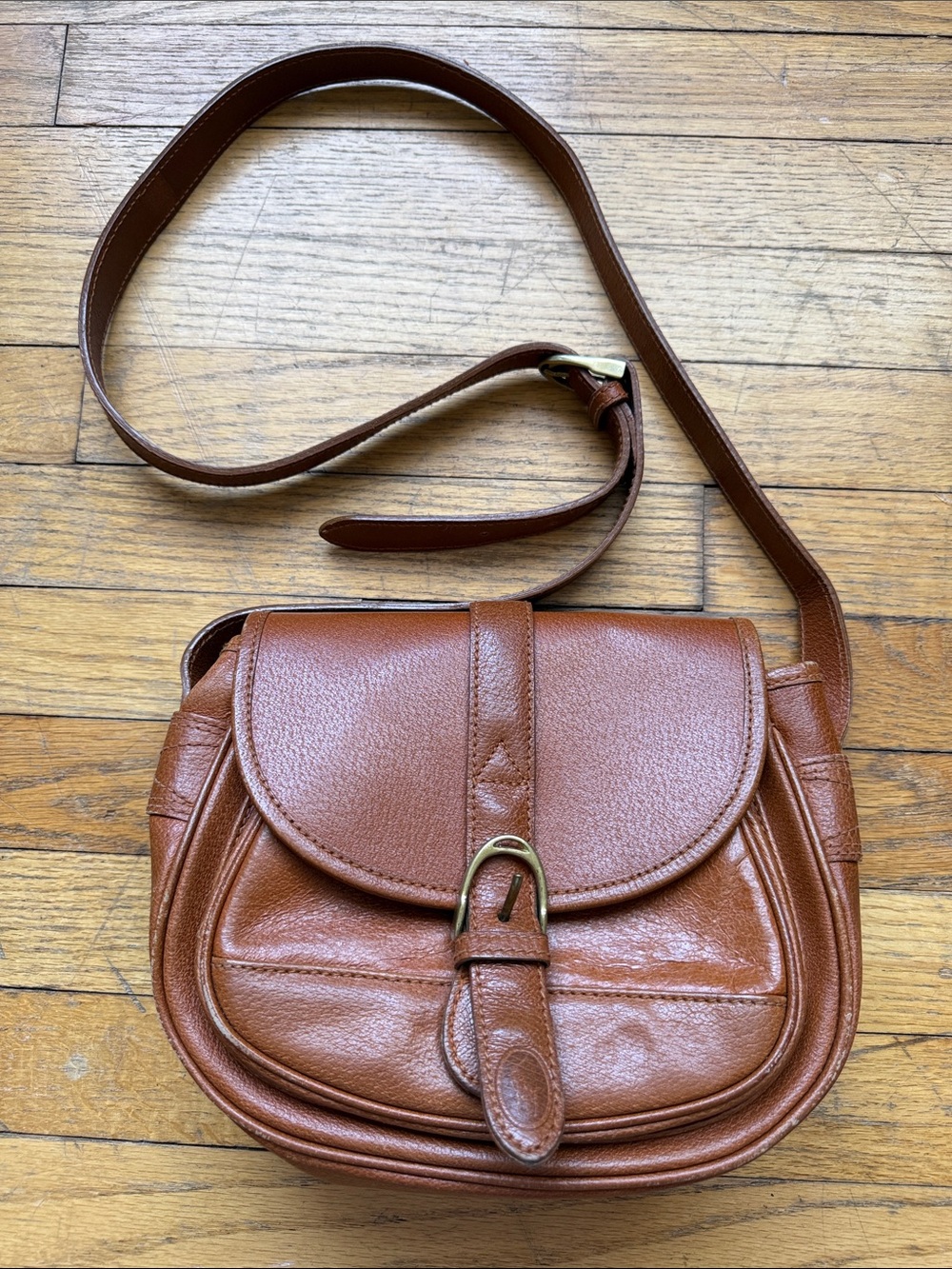 Vintage Ralph Lauren crossbody leather bag